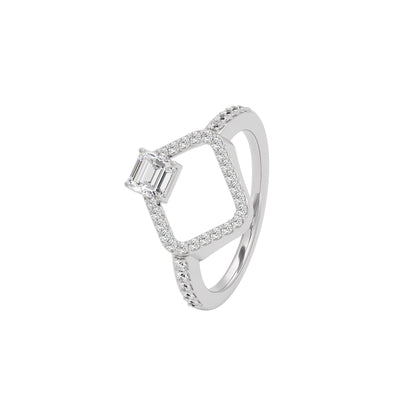Dazzling Enigma Diamond Ring 18 KT / White Gold / 22