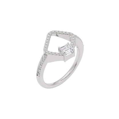 Dazzling Enigma Diamond Ring 18 KT / White Gold / 22