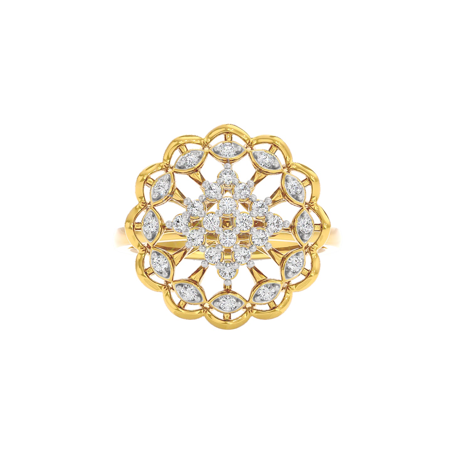 Daisy Diamond Ring