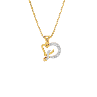 Dazzle ‘D’ Diamond Pendant