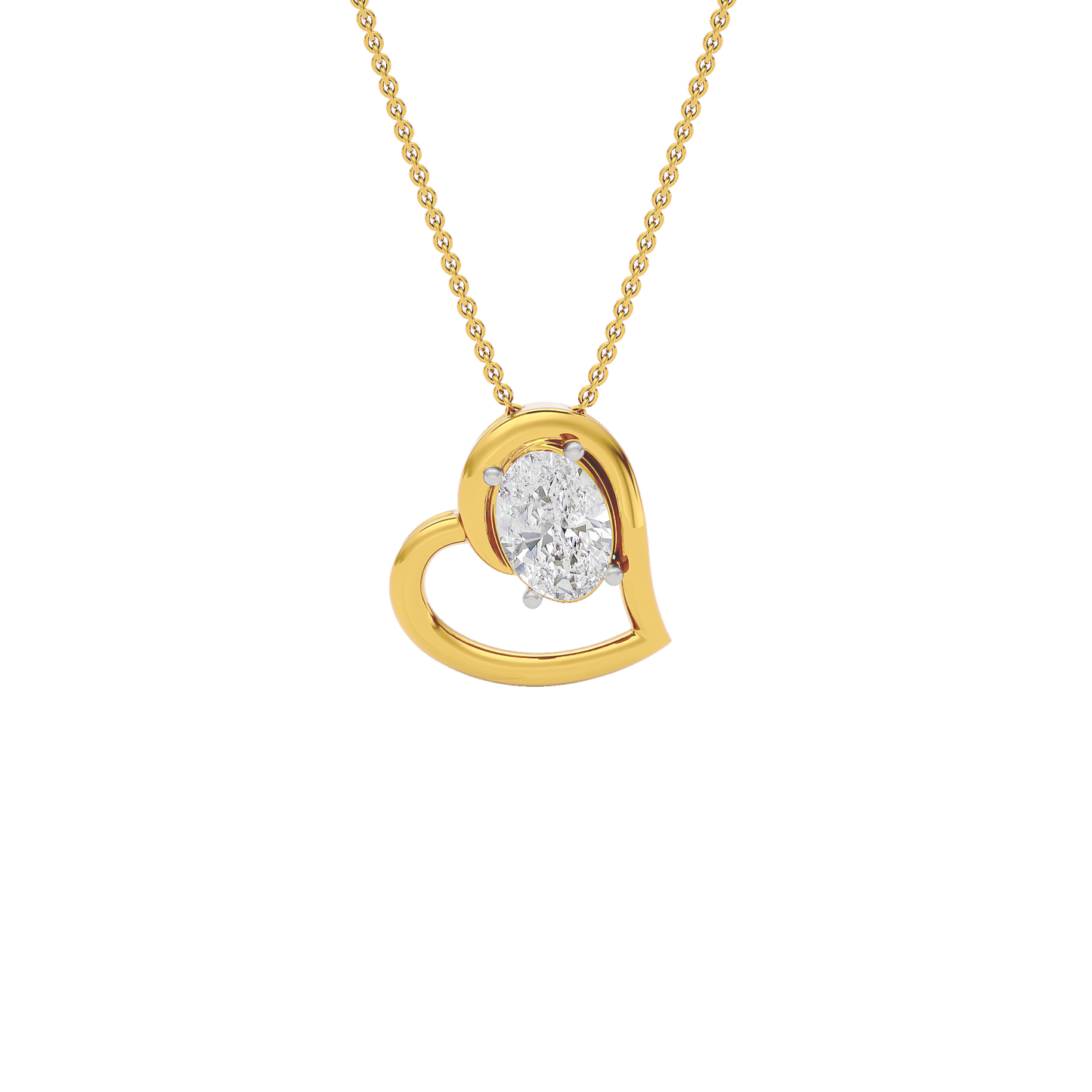 Iris Charm Diamond Pendant