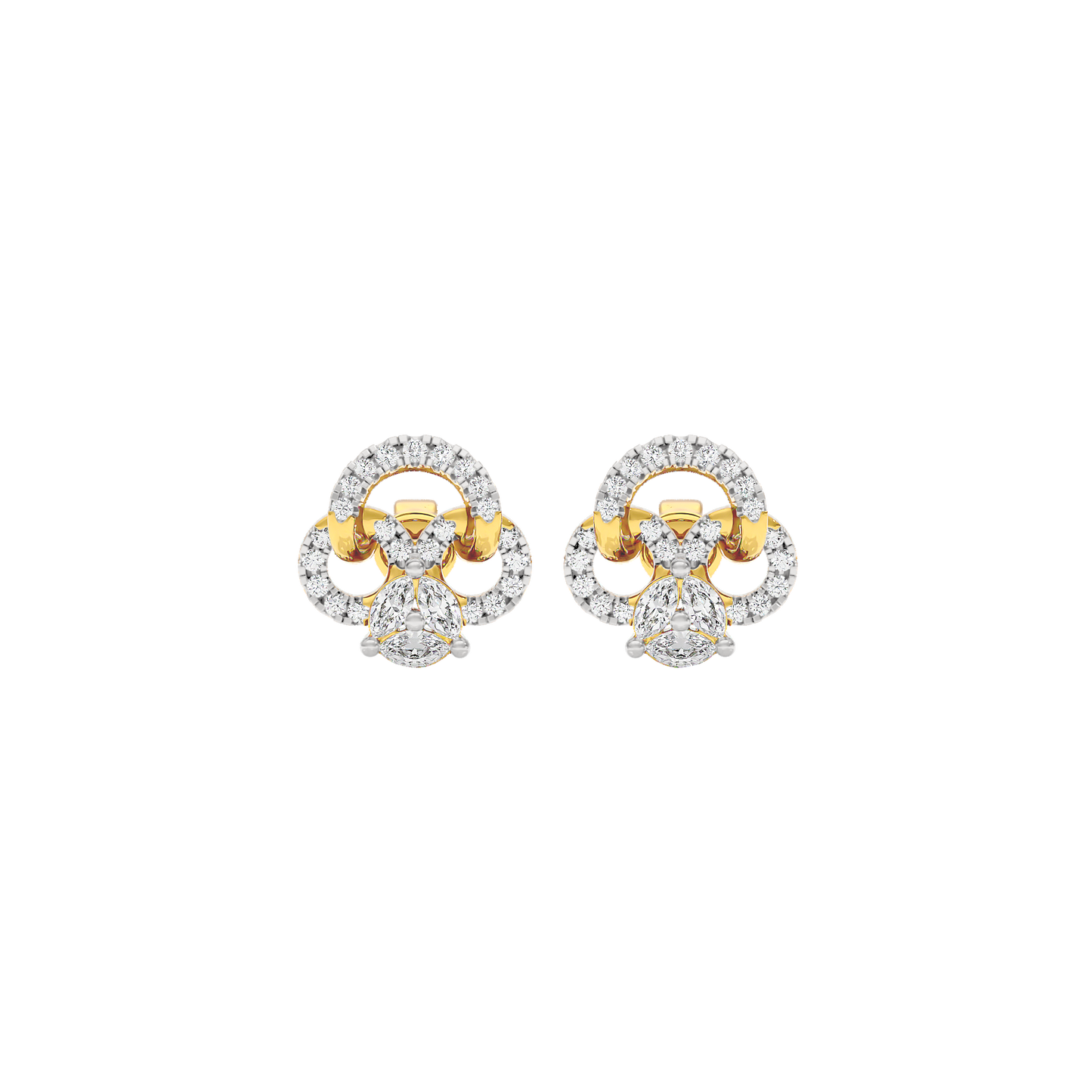 Shamrock Spark Diamond Earrings