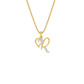 Radiant ‘R’ Diamond Pendant