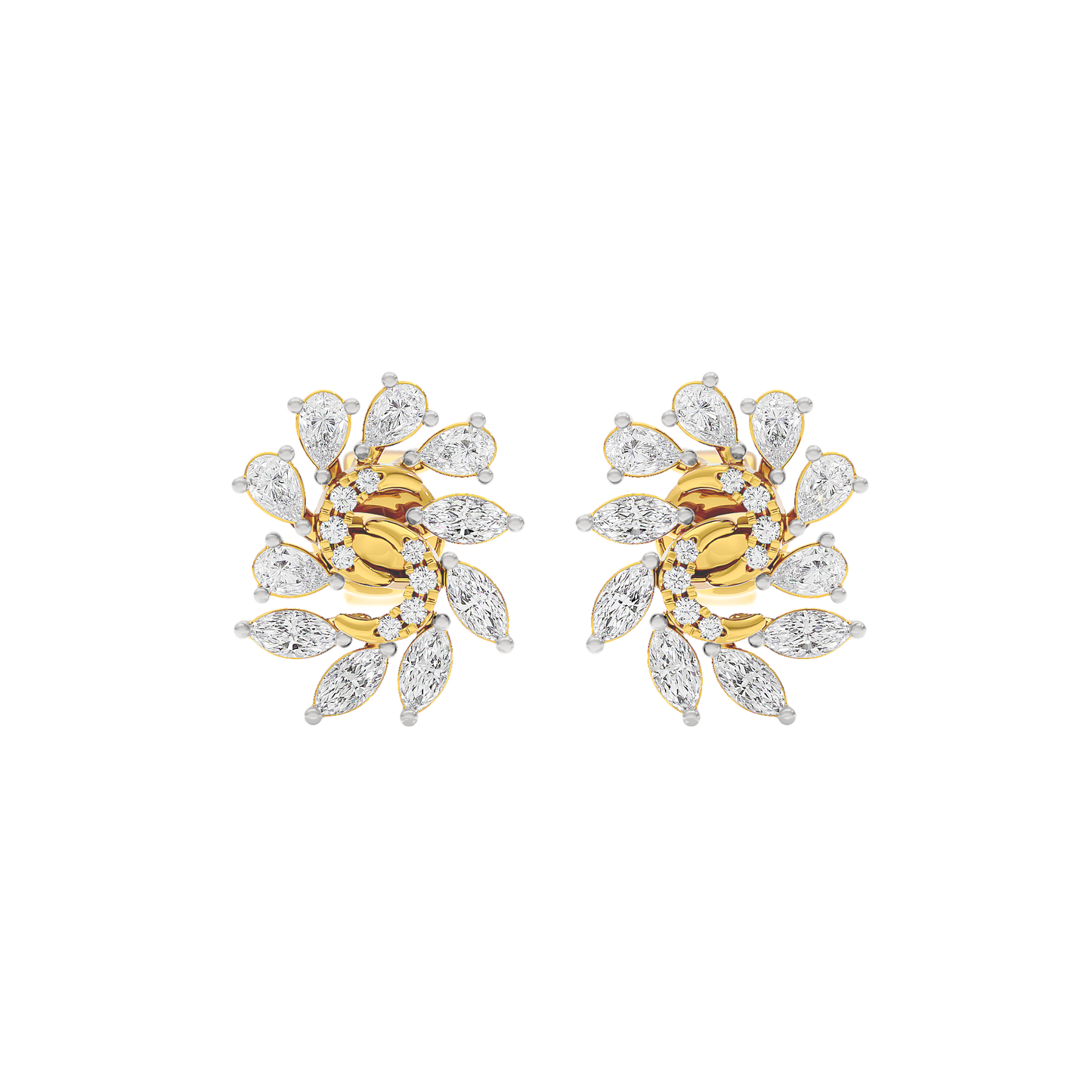 Marquise Bloom Diamond Earrings