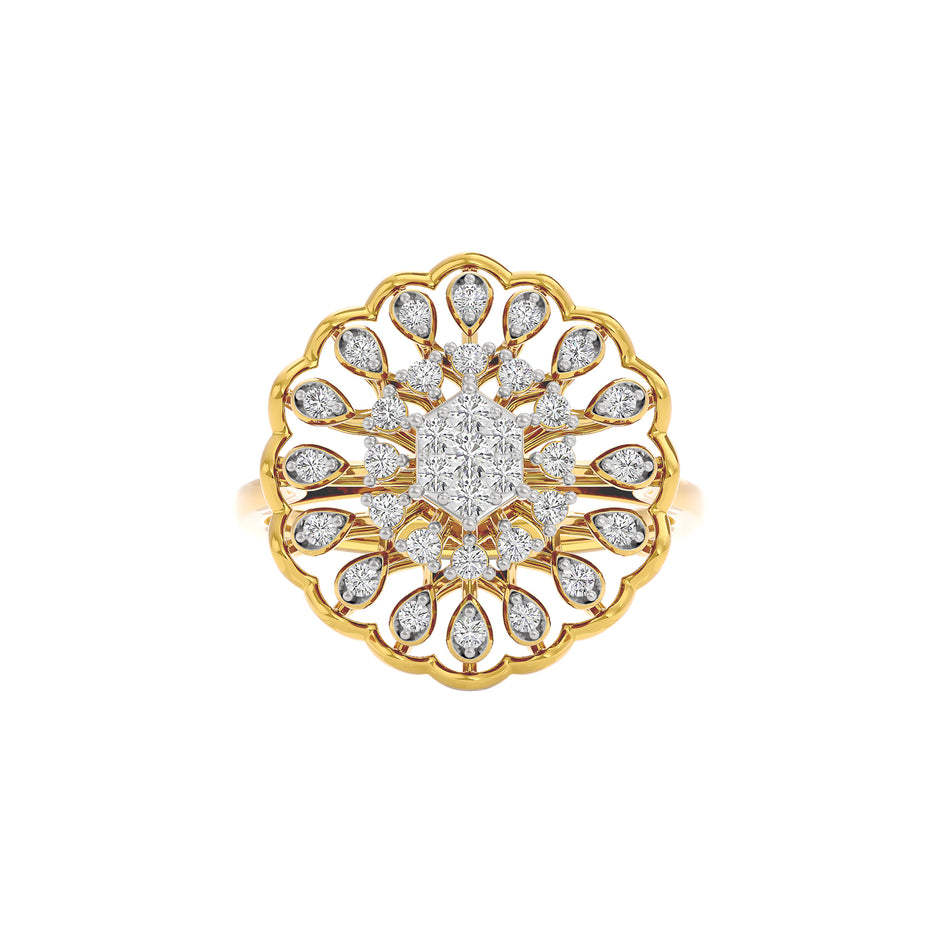 Dazzle Dial Diamond Ring