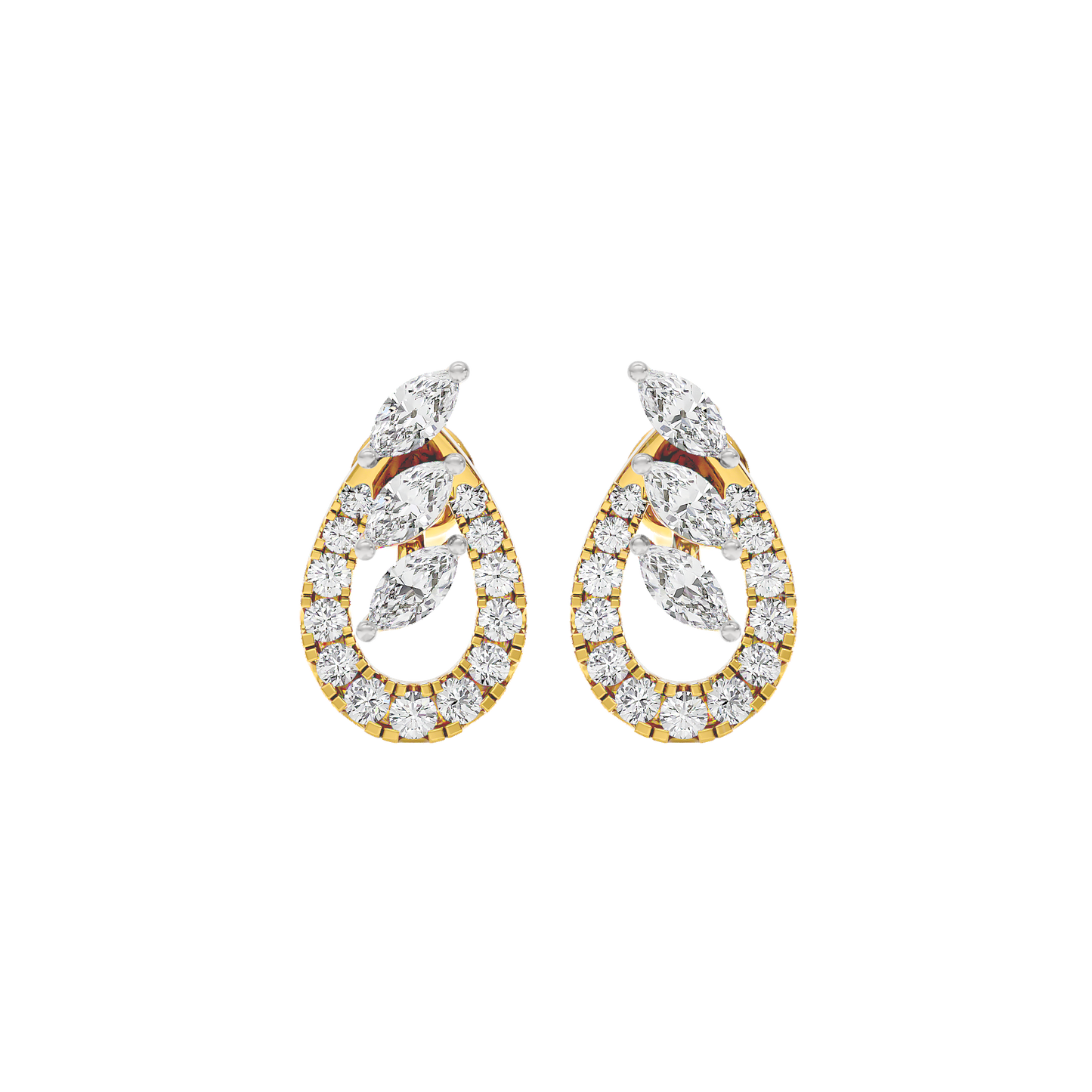 Celestial Pear Diamond Earrings