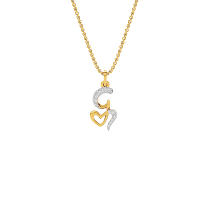 Glow-getter ‘G’ Diamond Pendant