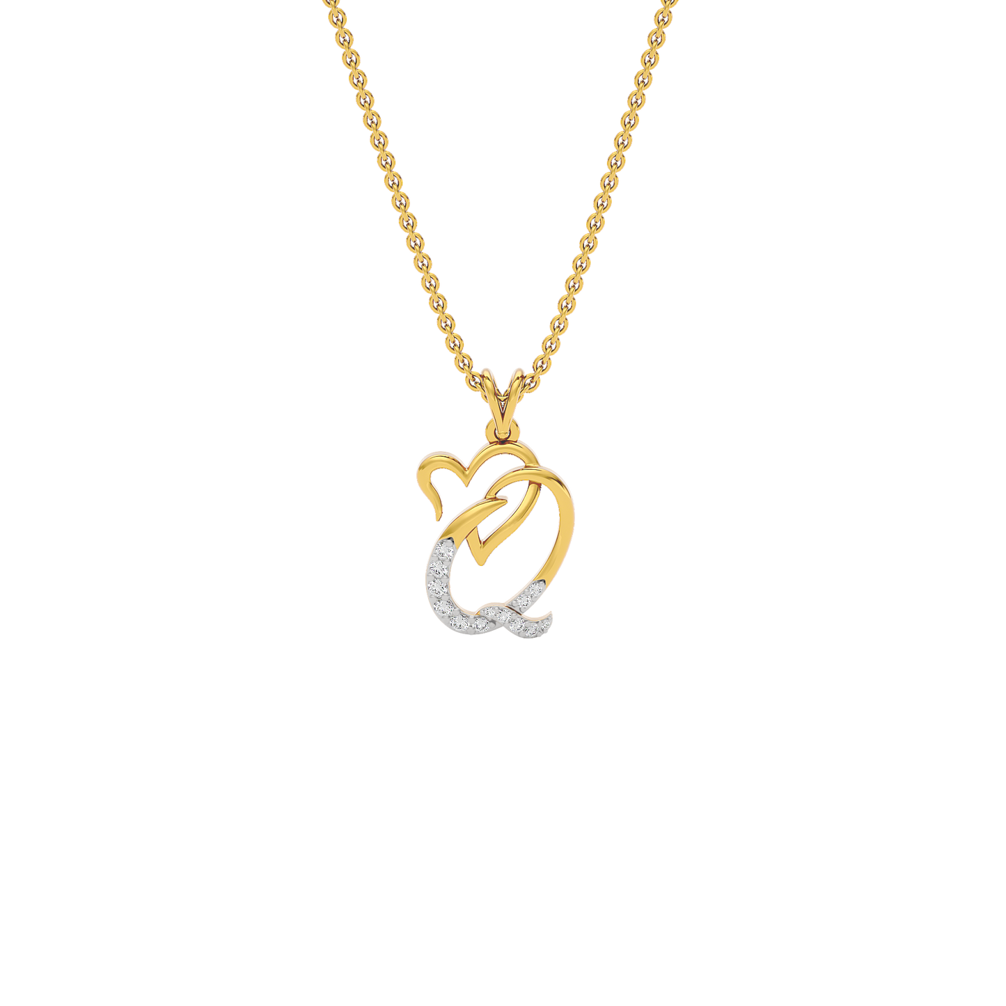 Queen ‘Q’ Diamond Pendant