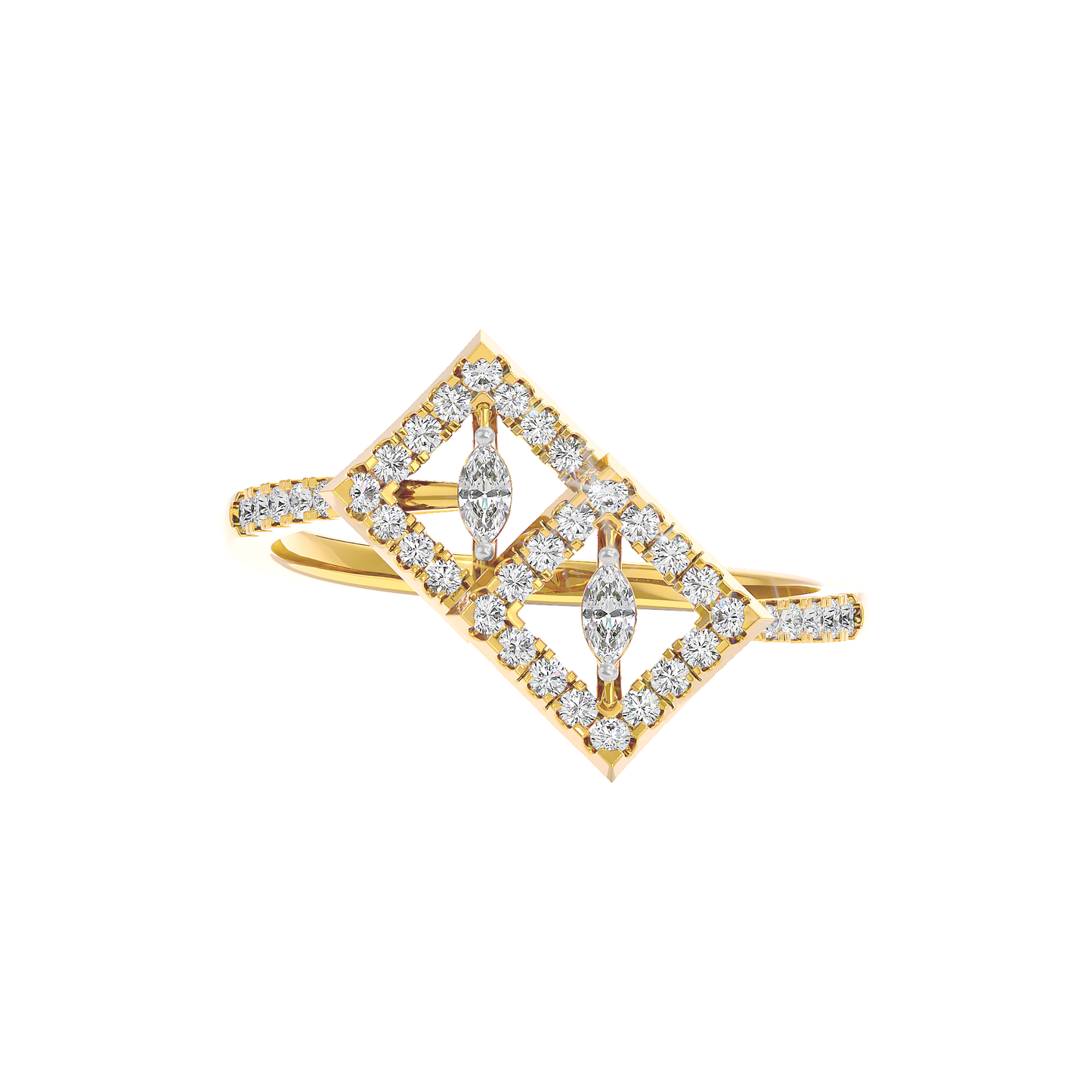 The Facet Aura Diamond Ring