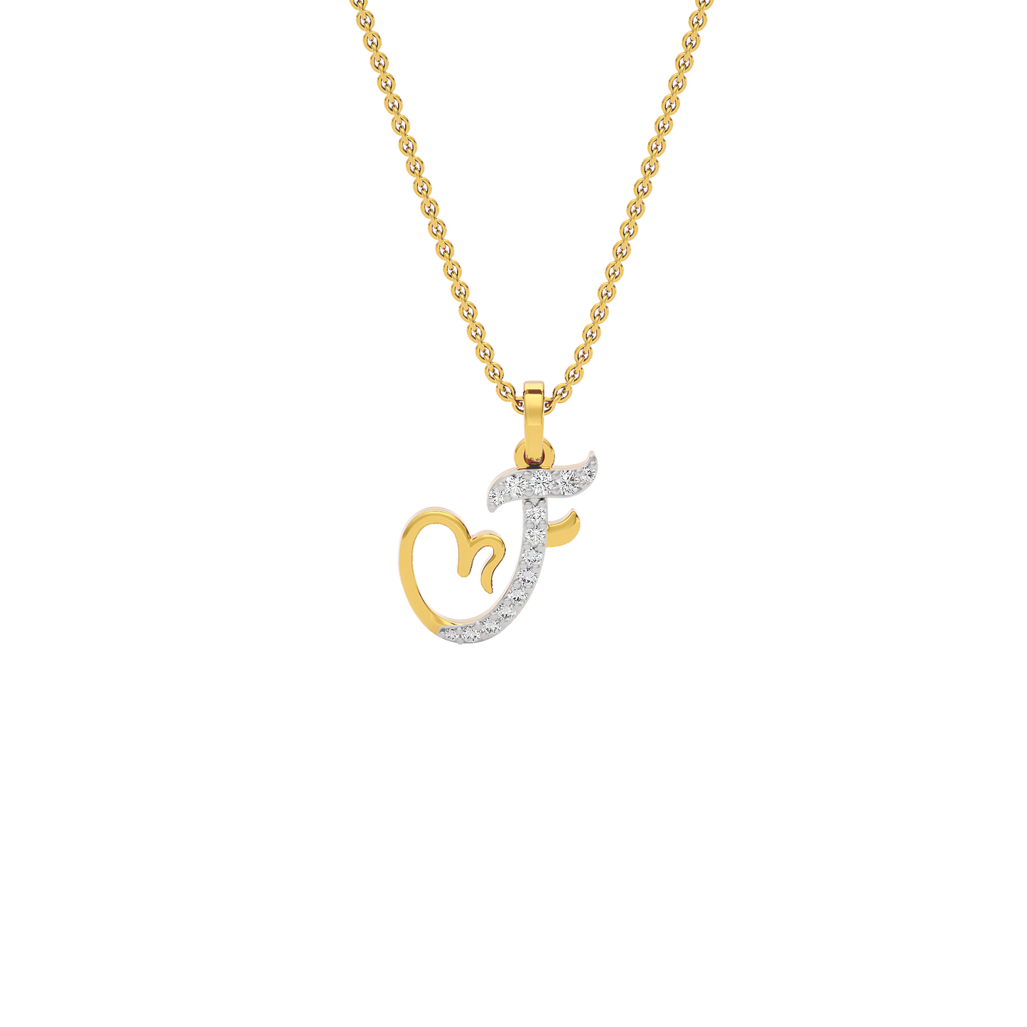 Fearless ‘F’ Diamond Pendant