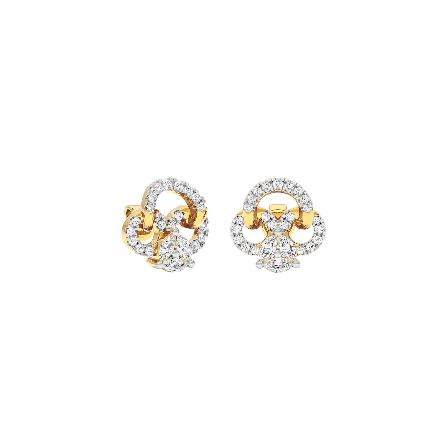 Shamrock Spark Diamond Earrings