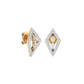 The Apex Two Tone Diamond Earrings