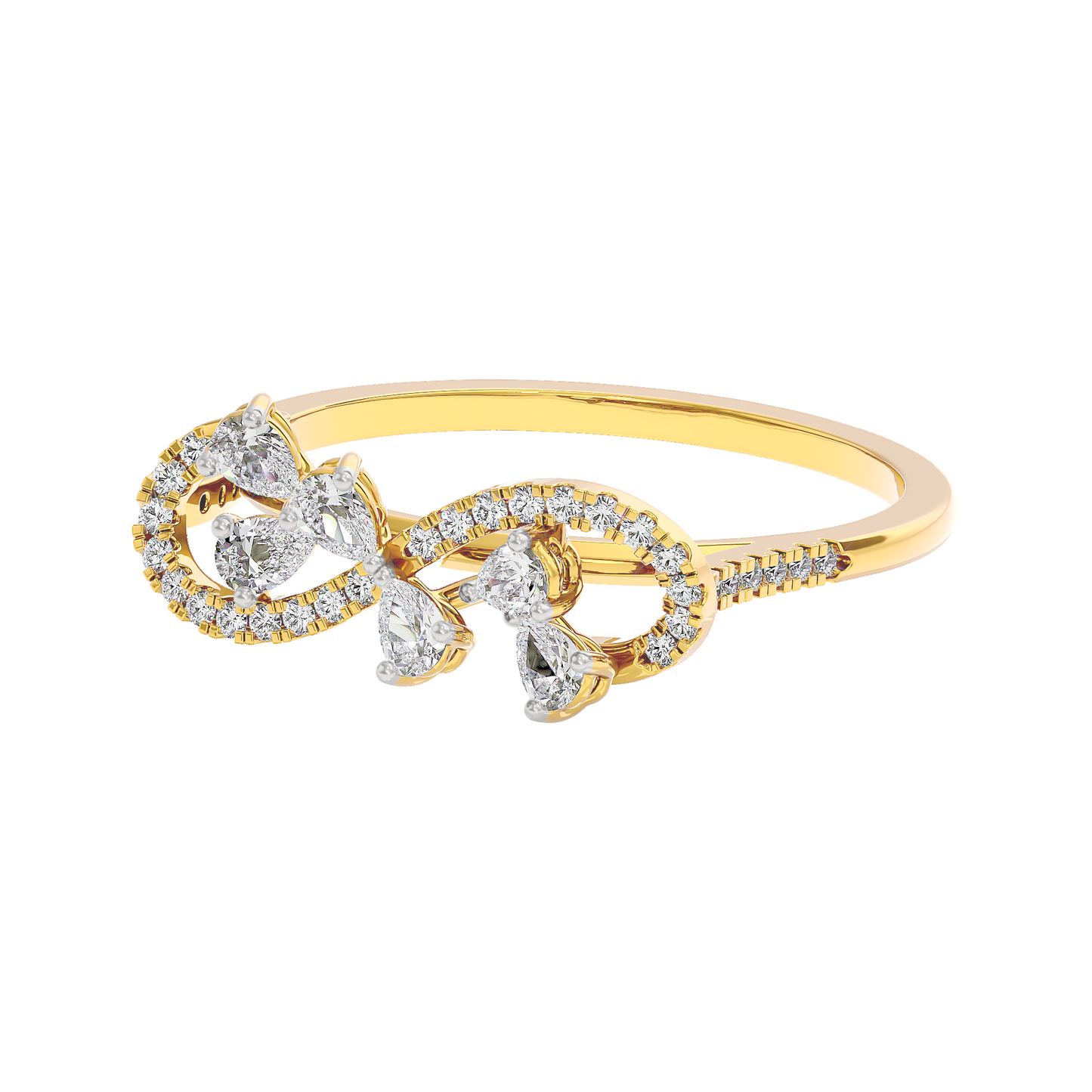 Elara Two Tone Diamond Ring