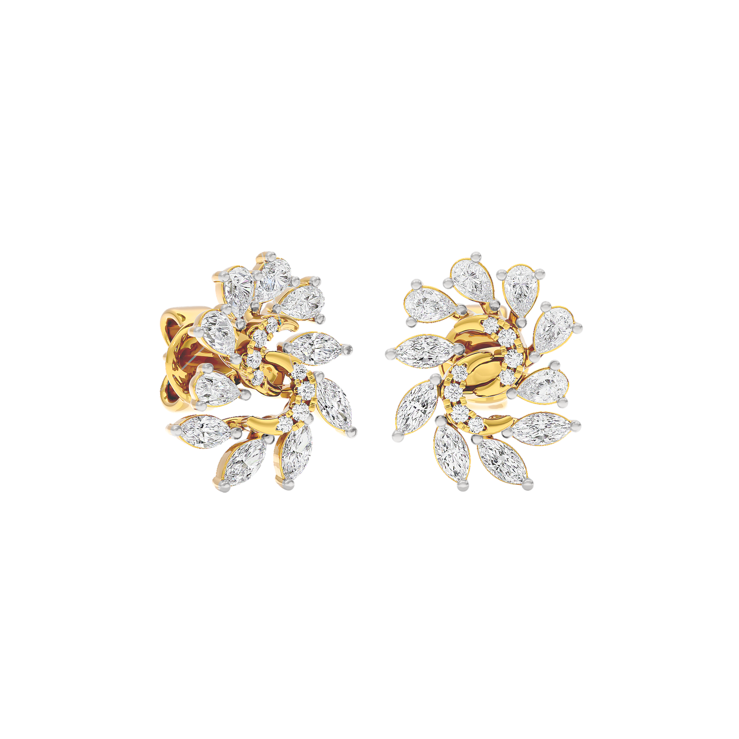 Marquise Bloom Diamond Earrings