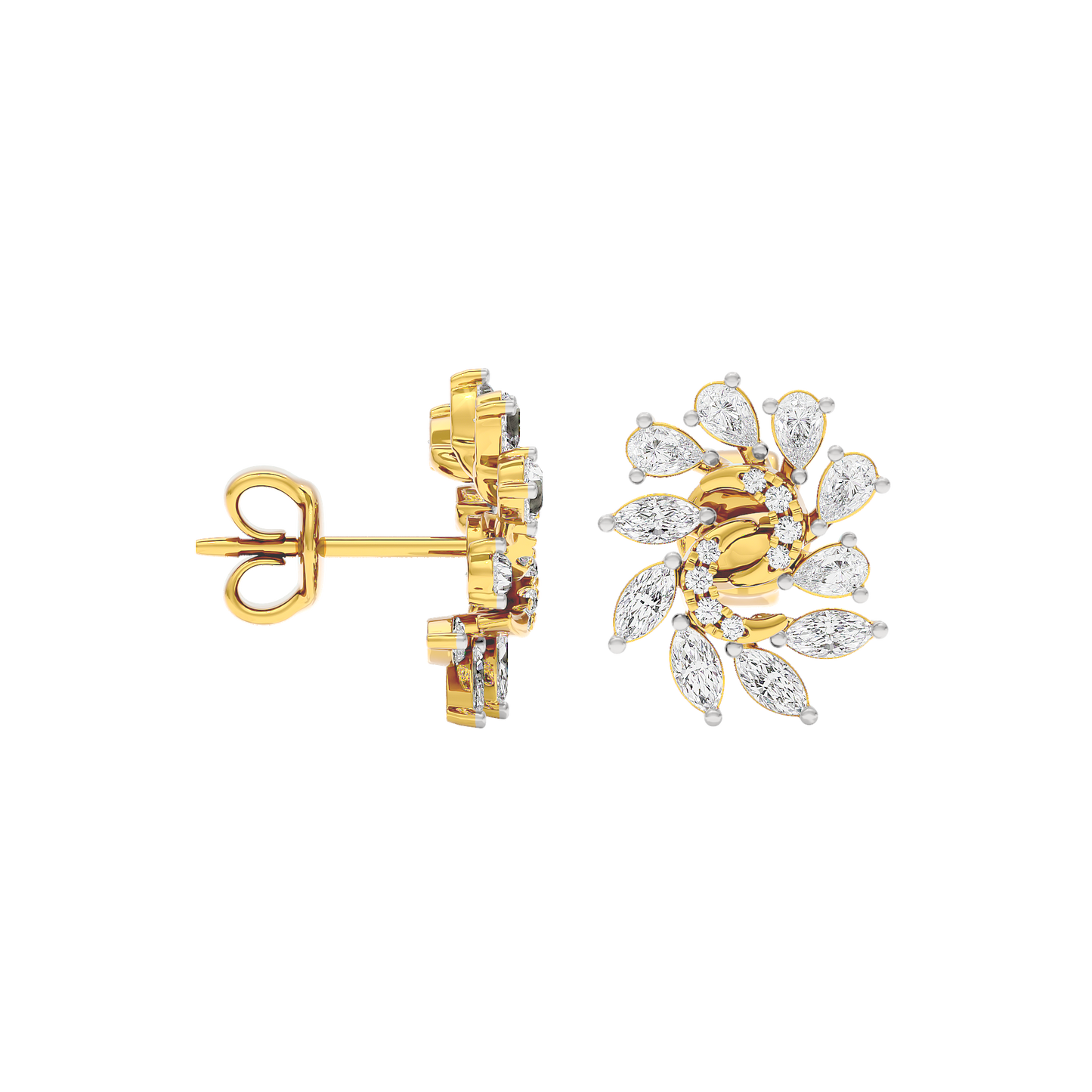 Marquise Bloom Diamond Earrings