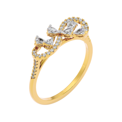 Elara Two Tone Diamond Ring