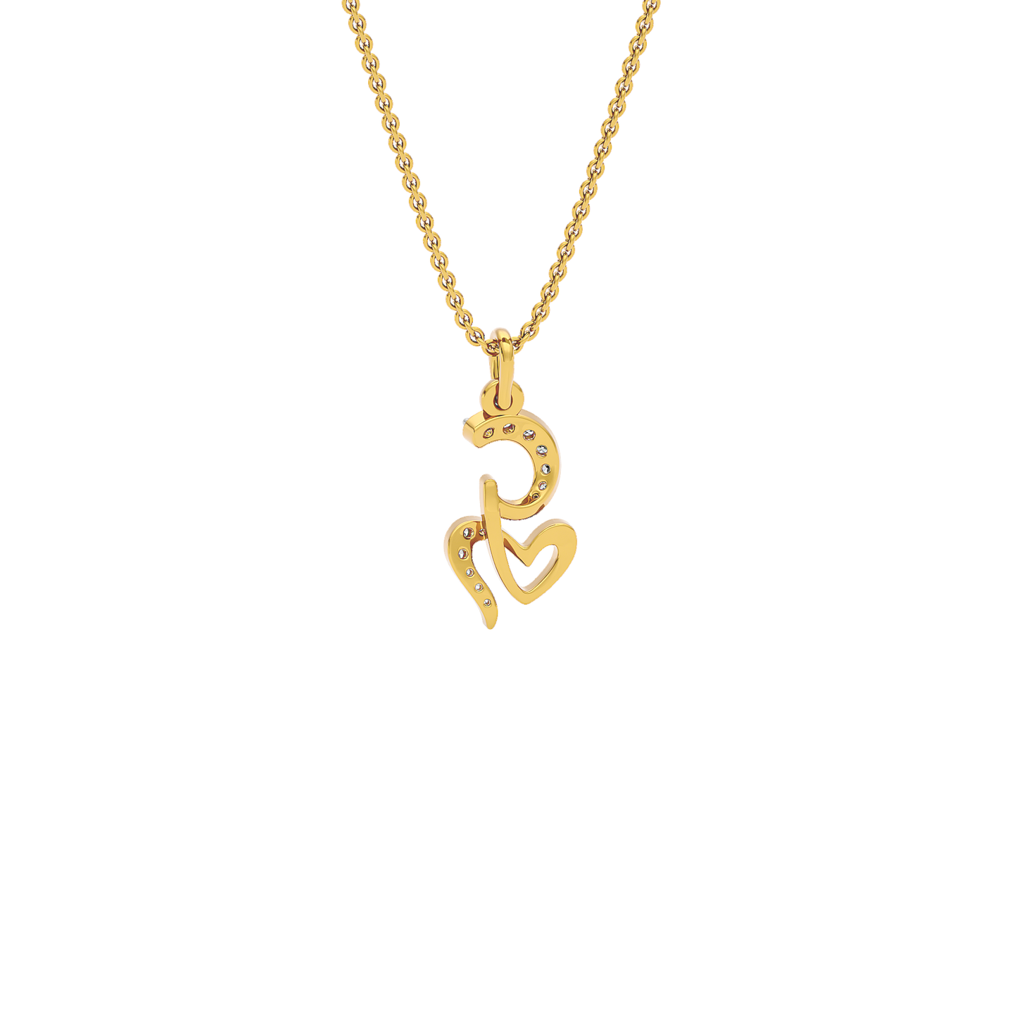 Glow-getter ‘G’ Diamond Pendant