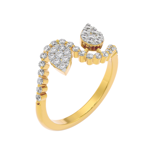 Verena Two Tone Diamond Ring