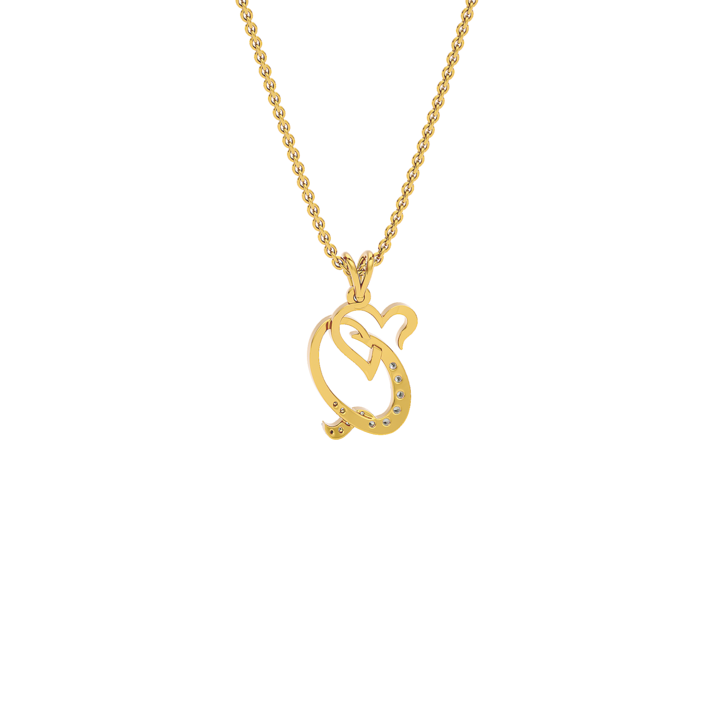 Queen ‘Q’ Diamond Pendant