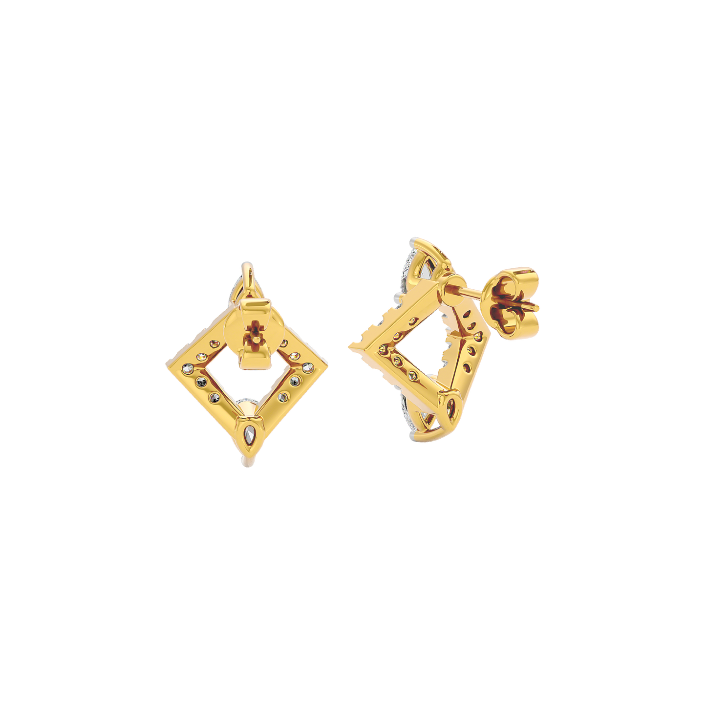 Angle Glow Diamond Earrings