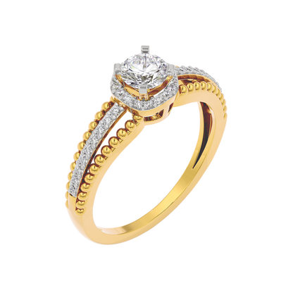 Serene Diamond Solitaire Ring