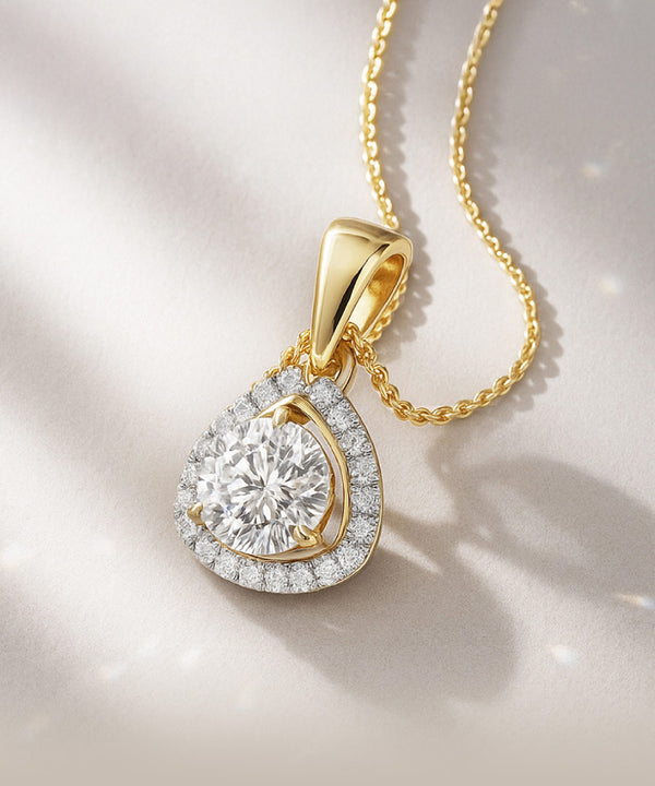 Round Solitaire Diamond Pendant