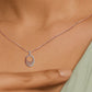 Lunar Droplet Diamond Pendant