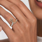 Glittering Spikes Diamond Ring