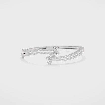 Petal Royale Diamond Kada Bracelet