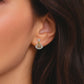 Tri-Flare Diamond Earrings