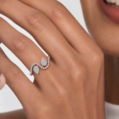 Verena Two Tone Diamond Ring