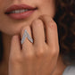 Chevron V Diamond Ring