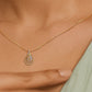 Venetian Drop Diamond Pendant