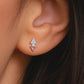 The V Drop Diamond Earrings
