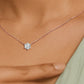 V Shaped Round Diamond Pendant