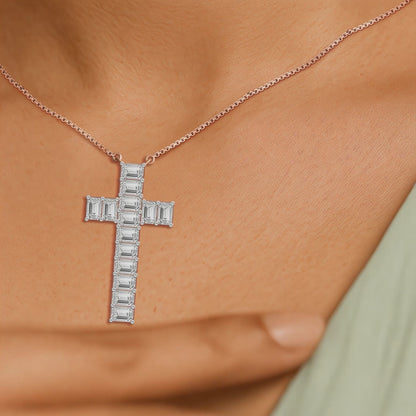 Eternal Cross Diamond Chain Necklace