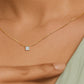 Prism Princess Solitaire Diamond Chain Necklace