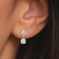 Echo Drop Diamond Drop Earrings