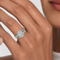 Double Halo Round Solitaire Diamond Engagement Ring