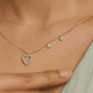 Mini Heart Diamond Chain Necklace