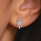 Radiant Six Diamond Earrings