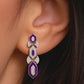 Chic Merlot Fashion Diamond Dangler Earrings