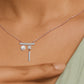 Pink Drip Fashion Diamond Chain Necklace
