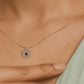 Fleur Motif Diamond Pendant