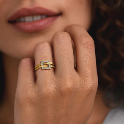 The Gridlock Diamond Ring