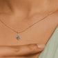 The Curvey Pearlet Evil Eye Diamond Pendant