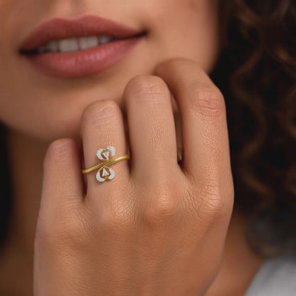 Love Twins Diamond Ring