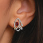 Lattice Teardrop Diamond Earrings