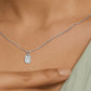 Flare Drop Diamond Pendant