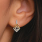 Rhombus Link Diamond Earrings